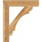 Ekena Millwork Olympic Block Rough Sawn Bracket, Western Red Cedar, 4"W x 24"D x 28"H BKT04X24X28OLY05RWR - alternate 2